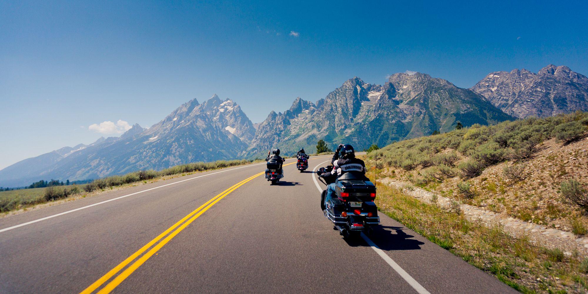 Motorcycle Tours + Road trips - background banner